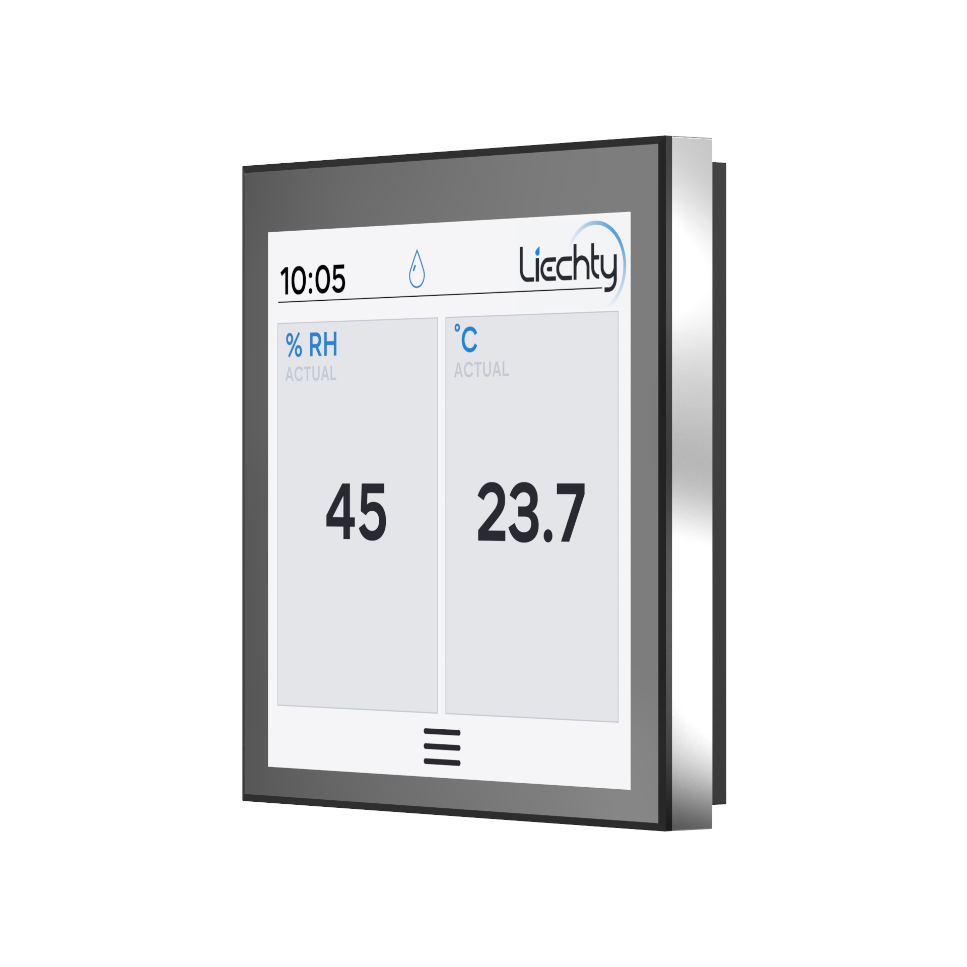 Wired / wireless maximum hygrostat MHS4, nickel